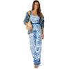 image:imageADRIANNA PAPELL PRINTED JUMPSUITBlueWhite