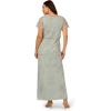 image:imageAdrianna Papell Bead Blouson Long Dress Coral CoastAqua Dust