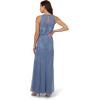 image:imageAdrianna Papell Bead Blouson Long Dress Coral CoastFrench Blue