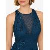 image:imageAdrianna Papell Womens Bead Halter Long DressDeep Blue