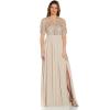 image:imageAdrianna Papell Womens Bead and Chiffon DressBiscotti