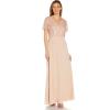 image:imageAdrianna Papell Womens Beaded Chiffon GownBlush