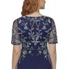 image:imageAdrianna Papell Womens Beaded Chiffon GownLight Navy