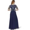 image:imageAdrianna Papell Womens Beaded Chiffon GownLight Navy