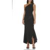 image:imageAdrianna Papell Womens Beaded Knit Crepe GownBlack