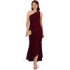 image:imageAdrianna Papell Womens Beaded Knit Crepe GownBlackened Red