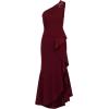 image:imageAdrianna Papell Womens Beaded Knit Crepe GownBlackened Red