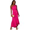 image:imageAdrianna Papell Womens Beaded Knit Crepe GownFuchsia