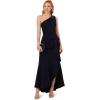 image:imageAdrianna Papell Womens Beaded Knit Crepe GownMidnight