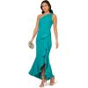 image:imageAdrianna Papell Womens Beaded Knit Crepe GownTeal Lagoon