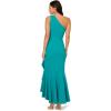 image:imageAdrianna Papell Womens Beaded Knit Crepe GownTeal Lagoon