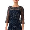 image:imageAdrianna Papell Womens Beaded Long DressMidnight