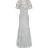 image:imageAdrianna Papell Womens Beaded Mermaid GownBlue Heather