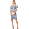 image:imageAdrianna Papell Womens Beaded Mesh DressFrench BlueIvory