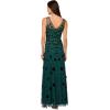 image:imageAdrianna Papell Womens Beaded Mesh Illusion DressGem Green