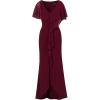 image:imageAdrianna Papell Womens Crepe and Chiffon GownCabernet