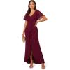 image:imageAdrianna Papell Womens Crepe and Chiffon GownCabernet