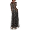 image:imageAdrianna Papell Womens Embroidered Ball GownGoldBlack