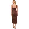 image:imageAdrianna Papell Womens Halter Crinkle Metallic DressCopper