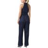 image:imageAdrianna Papell Womens Metallic Crinkle JumpsuitNavy Night