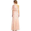 image:imageAdrianna Papell Womens One Shoulder Beaded DressBlush