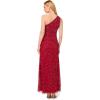 image:imageAdrianna Papell Womens One Shoulder Beaded DressCranberry
