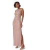image:imageAdrianna Papell Womens One Shoulder Beaded DressStone