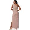 image:imageAdrianna Papell Womens One Shoulder Beaded DressStone