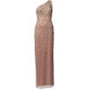 image:imageAdrianna Papell Womens One Shoulder Beaded DressStone
