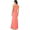 image:imageAdrianna Papell Womens One Shoulder Jersey Dress Red Wine 8Orange Coral