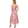 image:imageAdrianna Papell Womens Printed HighLow DressPink Multi