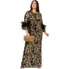 image:imageAdrianna Papell Womens Sequin Embroidered GownBlackGold
