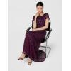 image:imageAdrianna Papell Womens ShortSleeve All Over Sequin GownCabernet