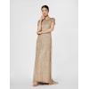 image:imageAdrianna Papell Womens ShortSleeve All Over Sequin GownChampagneGold