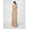 image:imageAdrianna Papell Womens ShortSleeve All Over Sequin GownChampagneGold