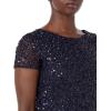 image:imageAdrianna Papell Womens ShortSleeve All Over Sequin GownNavy