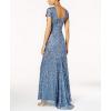 image:imageAdrianna Papell Womens ShortSleeve All Over Sequin GownNile