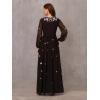 image:imageAdrianna Papell womens Plussize 34 Sleeve Beaded Illusion Gown With Sweetheart NecklineBlack Multi