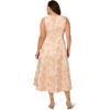 image:imageAdrianna Papell womens Plussize 34 Sleeve Beaded Illusion Gown With Sweetheart NecklineBlushGold