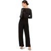 image:imageAdrianna Papell womens Sequin Faux Wrap JumpsuitBlack