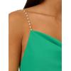 image:imageAidan Mattox Womens Knit Crepe Cowl Neck GownSummer Green