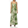image:imageADRIANNA PAPELL PRINTED JUMPSUITGreenIvory