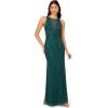 image:imageAdrianna Papell Womens Bead Halter Long DressGem Green