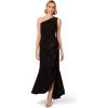image:imageAdrianna Papell Womens Beaded Knit Crepe GownBlack