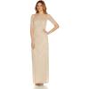 image:imageAdrianna Papell Womens Beaded Long Column GownBiscotti
