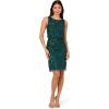 image:imageAdrianna Papell Womens Beaded Sheath Short DressGem Green