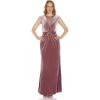 image:imageAdrianna Papell Womens Beaded Velvet Mermaid GownSpecial Occasion DressAntique Rose