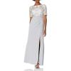 image:imageAdrianna Papell Womens Embroidered Long Gown