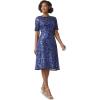 image:imageAdrianna Papell Womens Floral Embroidery GownSpecial Occasion DressNavy