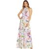 image:imageAdrianna Papell Womens Floral Halter GownIvory Multi